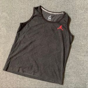 Jordan black & gray elephant print tank size large